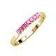 3 - Evia 0.63 ctw Pink Sapphire (2.50 mm) Seven Stone Wedding Band 