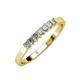 3 - Evia 0.70 ctw Natural Diamonds (2.50 mm) Seven Stone Wedding Band 