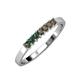 3 - Evia 0.63 ctw Created Alexandrite (2.50 mm) Seven Stone Wedding Band 