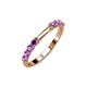 3 - Alicia 0.40 ctw Amethyst (2.60 mm) Wedding Band 