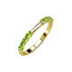 3 - Alicia 0.59 ctw Peridot (2.60 mm) Wedding Band 