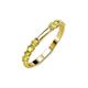 3 - Alicia 0.52 ctw Yellow Sapphire (2.60 mm) Wedding Band 