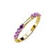 3 - Alicia 0.40 ctw Amethyst (2.60 mm) Wedding Band 