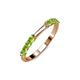 3 - Alicia 0.59 ctw Peridot (2.60 mm) Wedding Band 