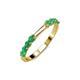 3 - Alicia 0.40 ctw Emerald (2.60 mm) Wedding Band 