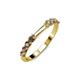 3 - Alicia 0.48 ctw Smoky Quartz (2.60 mm) Wedding Band 