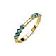 3 - Alicia 0.52 ctw London Blue Topaz (2.60 mm) Wedding Band 