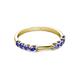 4 - Alicia 0.48 ctw Tanzanite (2.60 mm) Wedding Band 