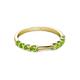 4 - Alicia 0.59 ctw Peridot (2.60 mm) Wedding Band 