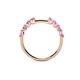 5 - Alicia 0.40 ctw Pink Tourmaline (2.60 mm) Wedding Band 