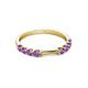 4 - Alicia 0.40 ctw Amethyst (2.60 mm) Wedding Band 