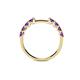 5 - Alicia 0.40 ctw Amethyst (2.60 mm) Wedding Band 