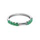 4 - Alicia 0.40 ctw Emerald (2.60 mm) Wedding Band 