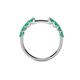 5 - Alicia 0.40 ctw Emerald (2.60 mm) Wedding Band 