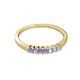 2 - Evia 0.39 ctw Tanzanite (2.00 mm) Seven Stone Wedding Band 