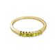 2 - Evia 0.35 ctw Yellow Diamond (2.00 mm) Seven Stone Wedding Band 