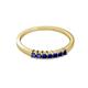 2 - Evia 0.39 ctw Blue Sapphire (2.00 mm) Seven Stone Wedding Band 