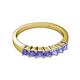 2 - Evia 0.98 ctw Tanzanite (3.00 mm) Seven Stone Wedding Band 