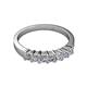 2 - Evia 1.19 ctw Lab Grown Diamonds (3.00 mm) Seven Stone Wedding Band 