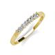 2 - Erica 2.50 mm Princess Cut Natural Diamonds 7 Stone Wedding Band 