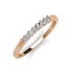 2 - Erica 2.50 mm Princess Cut Natural Diamonds 7 Stone Wedding Band 