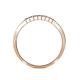 5 - Abila 0.35 ctw (2.00 mm) Princess Cut Iolite 7 Stone Wedding Band 
