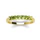 3 - Erica 3.00 mm Princess Cut Peridot 7 Stone Wedding Band 