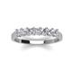 3 - Erica 3.00 mm Princess Cut Lab Grown Diamonds 7 Stone Wedding Band 