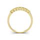 4 - Erica 3.00 mm Princess Cut Yellow Sapphire 7 Stone Wedding Band 