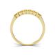 4 - Erica 3.00 mm Princess Cut Citrine 7 Stone Wedding Band 