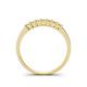 4 - Erica 2.50 mm Princess Cut Yellow Sapphire 7 Stone Wedding Band 