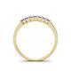 4 - Erica 2.50 mm Princess Cut Tanzanite 7 Stone Wedding Band 