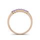 4 - Erica 2.50 mm Princess Cut Tanzanite 7 Stone Wedding Band 