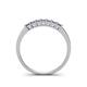 4 - Erica 2.50 mm Princess Cut Iolite 7 Stone Wedding Band 