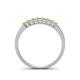 4 - Erica 2.50 mm Princess Cut Yellow Sapphire 7 Stone Wedding Band 