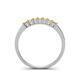 4 - Erica 2.50 mm Princess Cut Citrine 7 Stone Wedding Band 