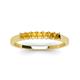 3 - Erica 2.50 mm Princess Cut Citrine 7 Stone Wedding Band 