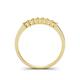 4 - Erica 2.50 mm Princess Cut Citrine 7 Stone Wedding Band 