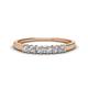 1 - Erica 2.50 mm Princess Cut Natural Diamonds 7 Stone Wedding Band 