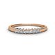 1 - Erica 2.00 mm Princess Cut Natural Diamonds 7 Stone Wedding Band 