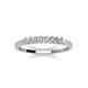 3 - Erica 2.00 mm Princess Cut Lab Grown Diamonds 7 Stone Wedding Band 