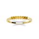 3 - Erica 2.00 mm Princess Cut Citrine 7 Stone Wedding Band 