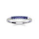 3 - Erica 2.00 mm Princess Cut Iolite 7 Stone Wedding Band 