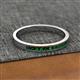 2 - Aaryn 2.00 mm Created Emerald Wedding Band 