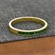 2 - Aaryn 2.00 mm Created Emerald Wedding Band 