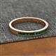 2 - Aaryn 2.00 mm Created Emerald Wedding Band 