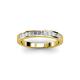 2 - Aaryn 1.50 mm Princess Cut Lab Grown Diamonds Wedding Band 