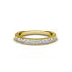 1 - Aaryn 1.50 mm Princess Cut Lab Grown Diamonds Wedding Band 