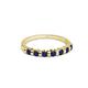 3 - Macie Blue Sapphire Wedding Band 