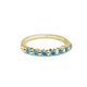 3 - Macie Blue Topaz Wedding Band 